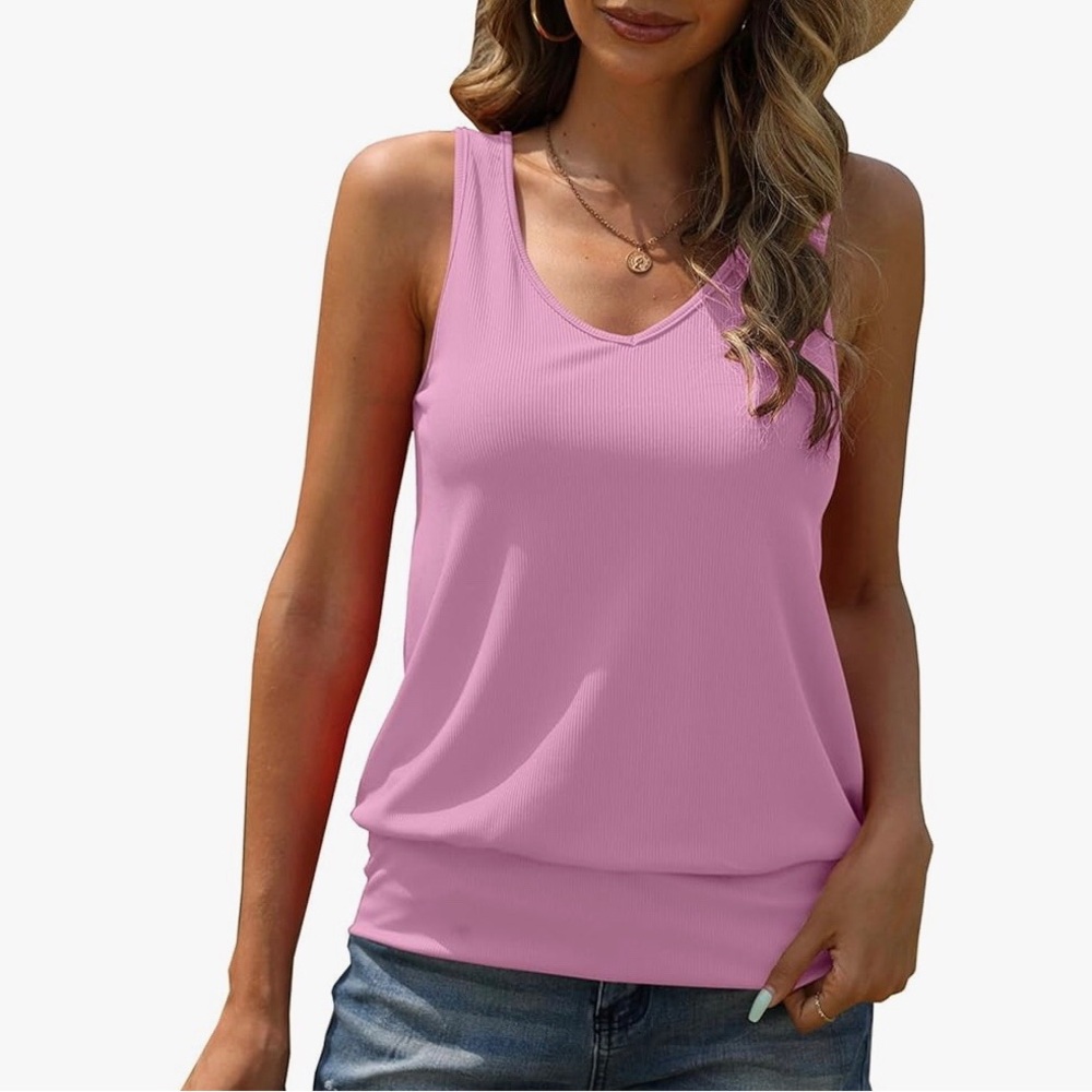 Pink Sleeveless Women's Top
